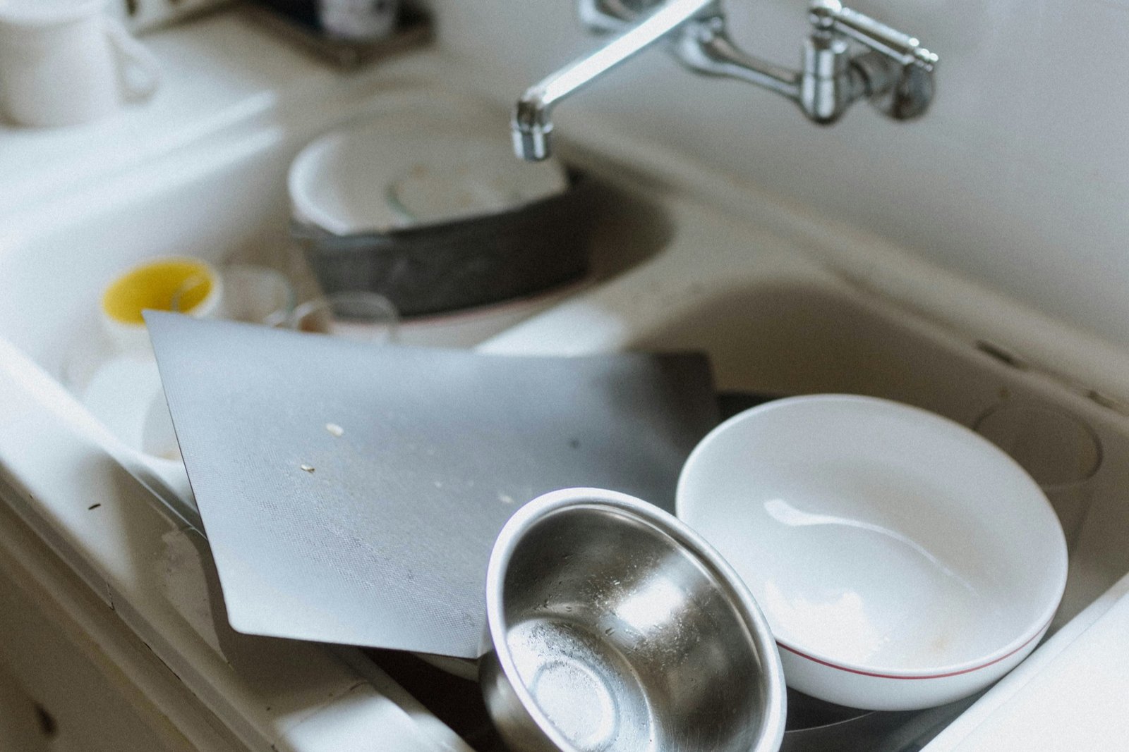Reste im Spülbecken