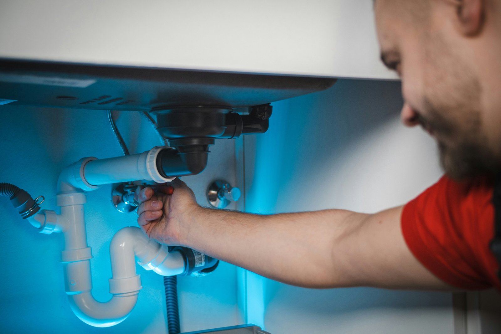 Reparatur einer Wasserleitung